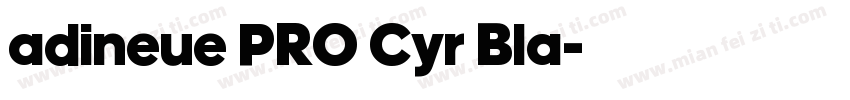 adineue PRO Cyr Bla字体转换